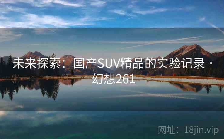 未来探索:国产SUV精品的实验记录 · 幻想261